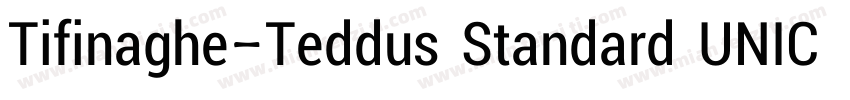 Tifinaghe-Teddus Standard UNICODE R字体转换